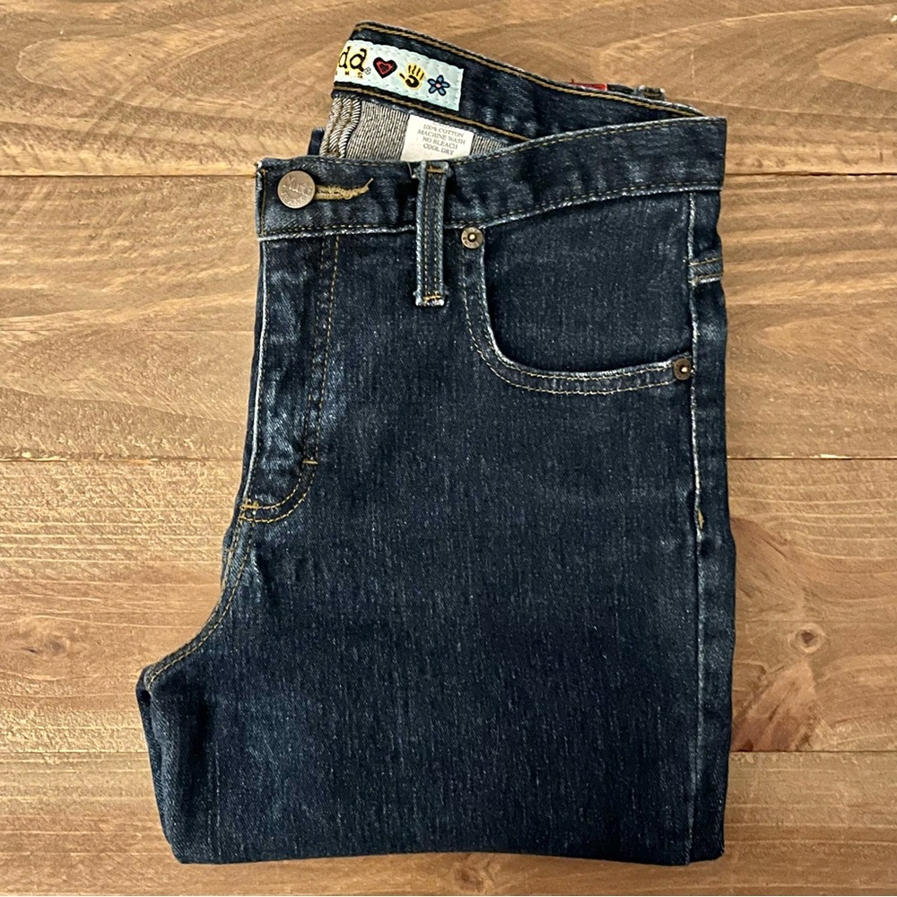 Vintage Mudd Capri Jeans Dark Blue Wash Denim Midrise Jr Sz 5 EUC Y2K 90s 00s